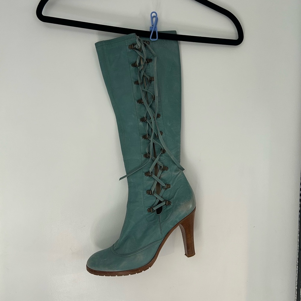 Vintage Marc Jacobs - Lace Up Heeled Boots - Made in Italy - Picture 3 of 5